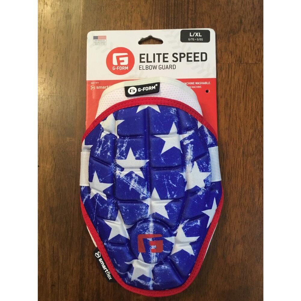 G-Form Elite Speed Smart Flex Baseball Elbow Guard Stars & Stripes Size L/XL NEW